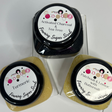 Load image into Gallery viewer, Patchouli & Lemon Foaming Sugar Scrub