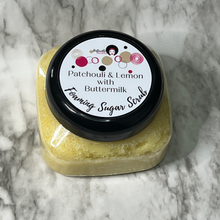 Load image into Gallery viewer, Patchouli & Lemon Foaming Sugar Scrub