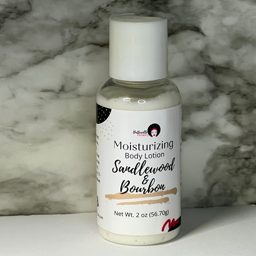 Moisturizing Body Lotion 2 oz - Sandlewood & Bourbon